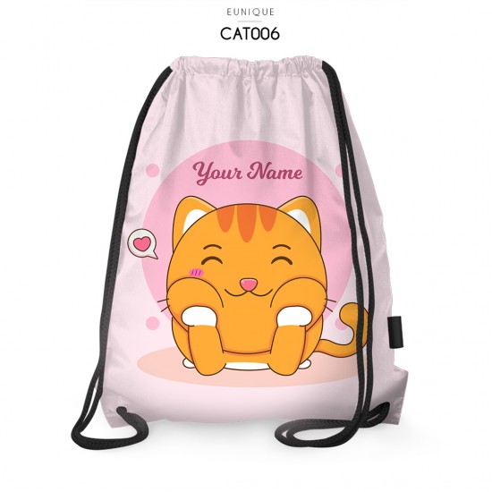 Drawstring Bag Cat CAT006