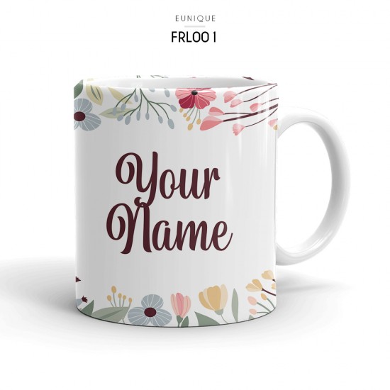 Ceramic Mug Floral FRL001