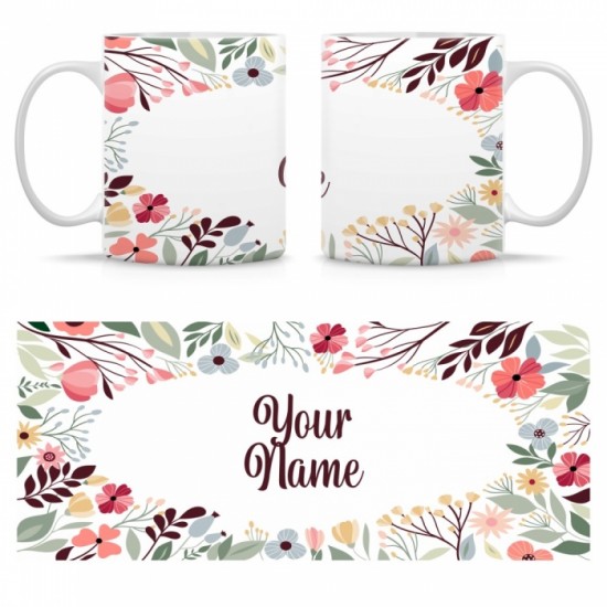 Ceramic Mug Floral FRL001