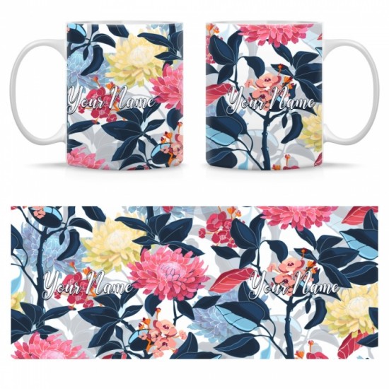 Ceramic Mug Floral FRL002