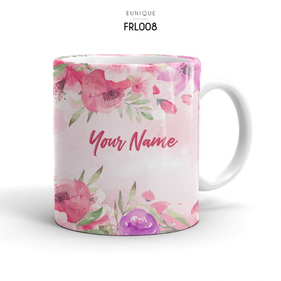 Ceramic Mug Floral FRL008