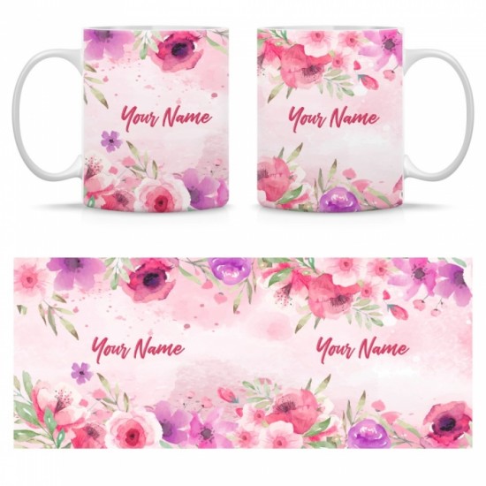 Ceramic Mug Floral FRL008