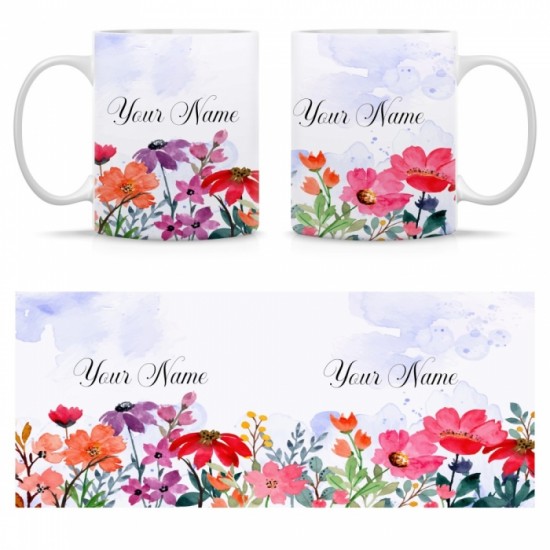 Ceramic Mug Floral FRL009